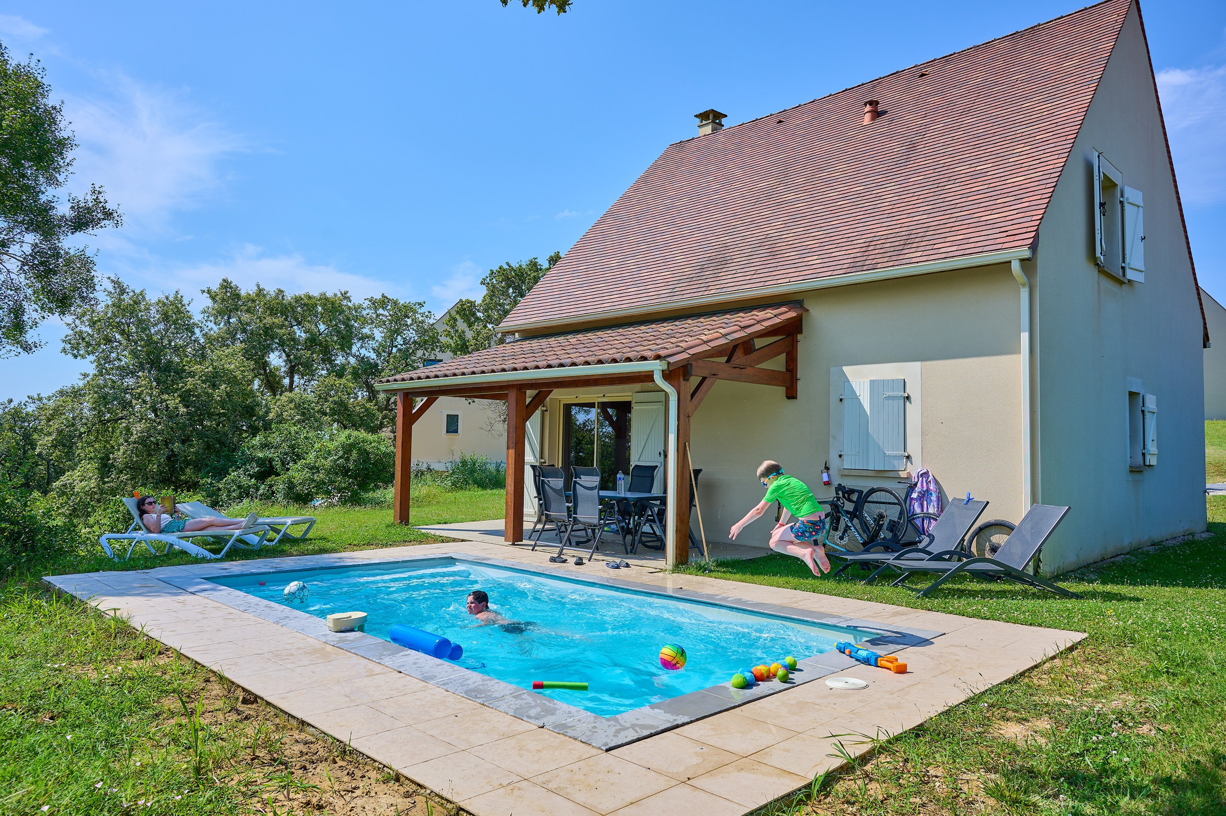 Domaine de Lanzac 18 1 Frankrijk Dordogne vakantiepark luxe vakantiehuis privézwembad restaurant