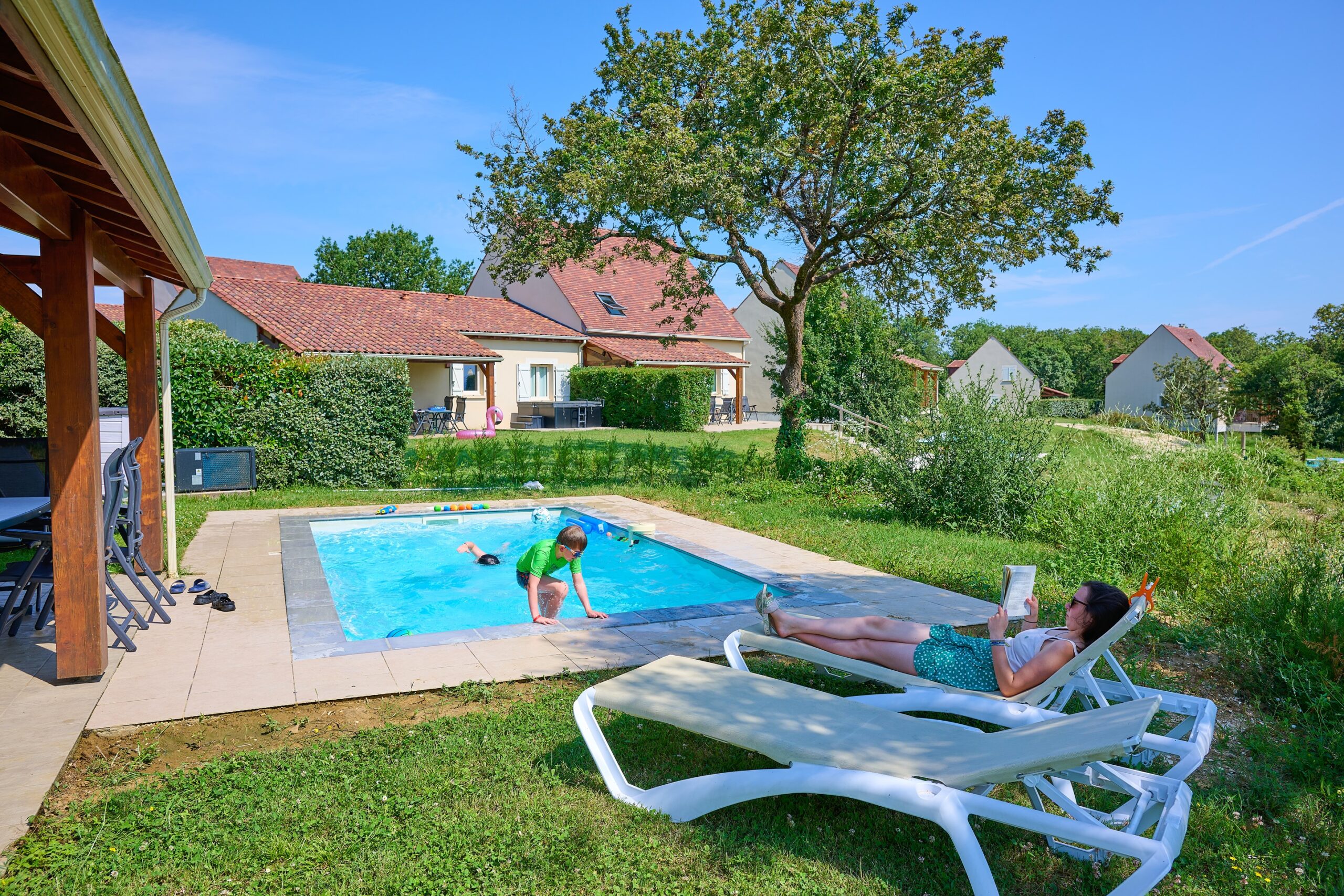 Domaine de Lanzac 18 3 Frankrijk Dordogne vakantiepark luxe vakantiehuis privézwembad restaurant